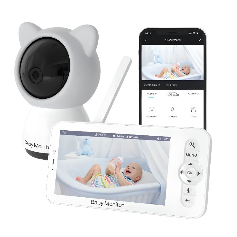 Baby Monitor with Phone App – HD Video and Alerts