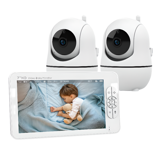 Baby Monitor No WiFi – 7” Screen, Night Vision and Long Range